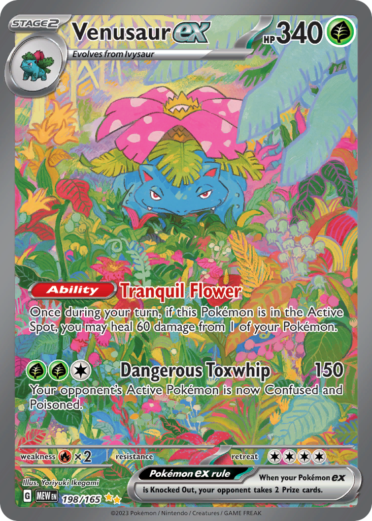 Venusaur ex — Scarlet & Violet—151 198/165